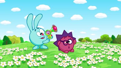 Смешарики Крош и Ежик