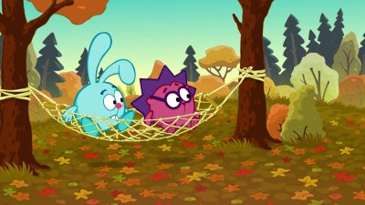 Смешарики Крош и Ежик