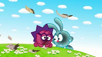 Смешарики Крош и Ежик мультфильм