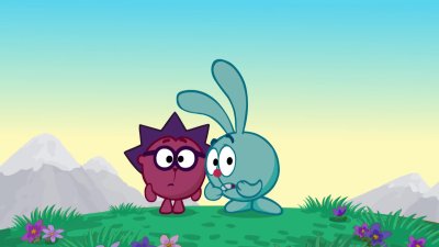 Ёжик и Крош из смешариков