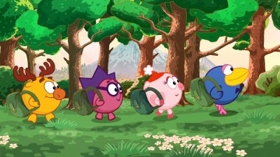 Смешарики Крош и Ежик