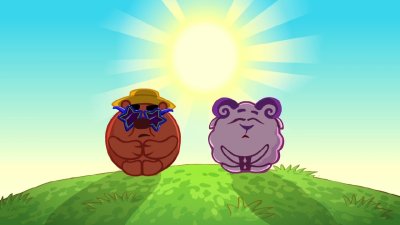 Смешарики Копатыч и Бараш