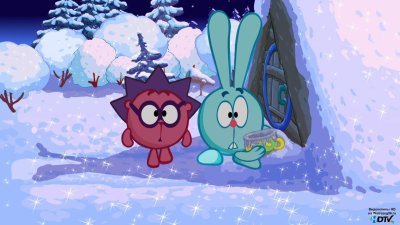 Смешарики Крош зимой