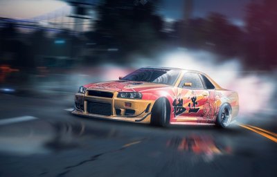 Nissan Skyline GTR r34 дрифт