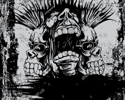 Иллюстрации в стиле панк рок