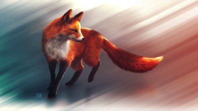 Лиса арт