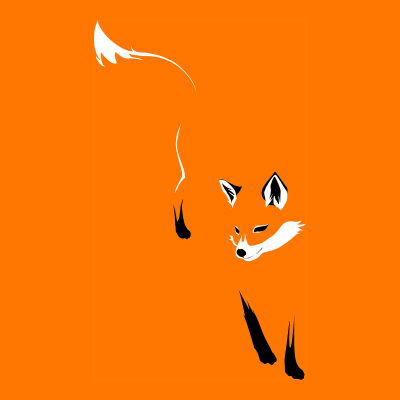 Лиса арт Минимализм