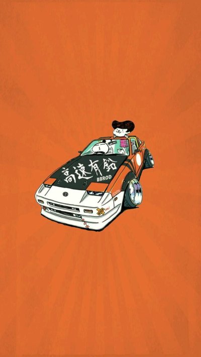 Японские машины мультяшные