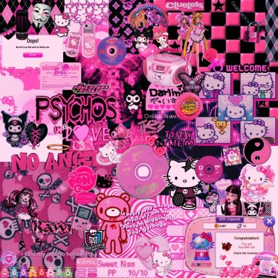 Hello Kitty в стиле эмо