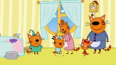 Три кота Коржик Карамелька и компот