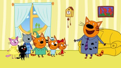 Три кота персонажи Сажик