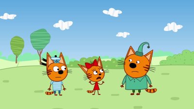 Три кота мультфильм Коржик