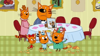 Мультфильм три кота кухня