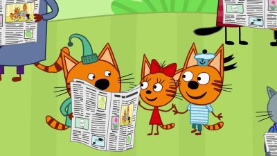 Три кота Коржик Карамелька и компот