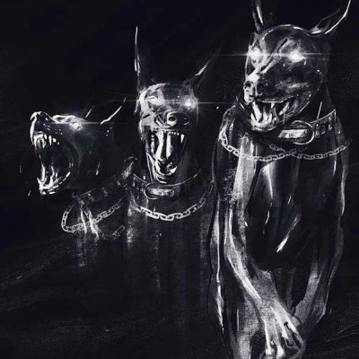 Эстетика черного добермана злого