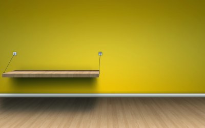 Обои с полочками для ярлыков