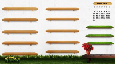 Рабочий стол в виде полок