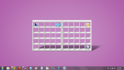 Обои с ячейками для ярлыков