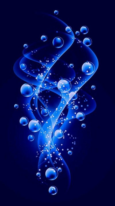 Синие обои на телефон