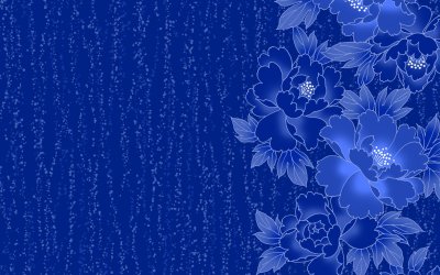 Синий фон с узорами