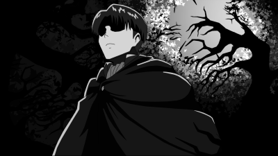 Аниме обои чб