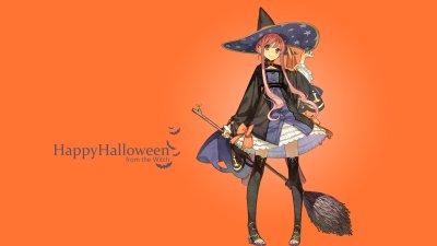 Аниме обои Хэллоуин