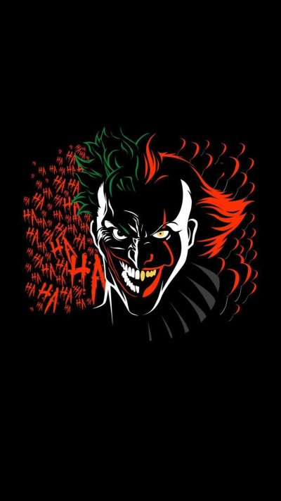 Joker на черном фоне