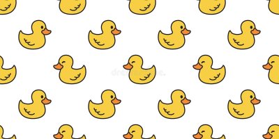Паттерн с желтыми утками