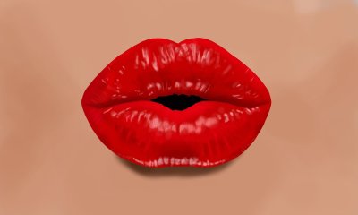 Красные губы