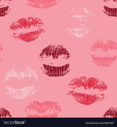 Фон с поцелуями