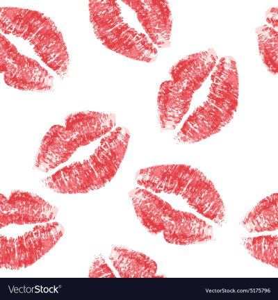 Отпечатки губ на бума