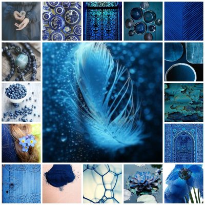 Синие предметы в природе