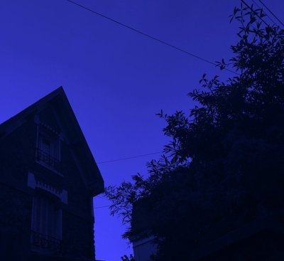 Темно голубая Эстетика