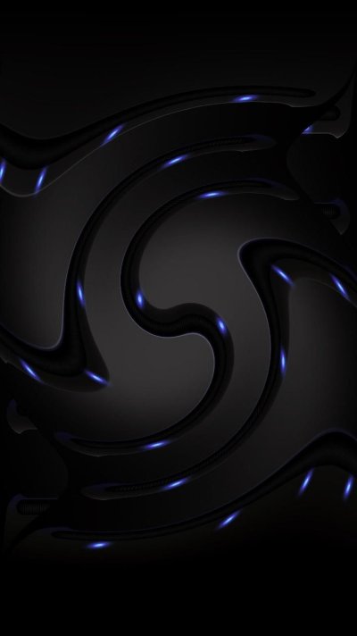 Черные обои на смартфон