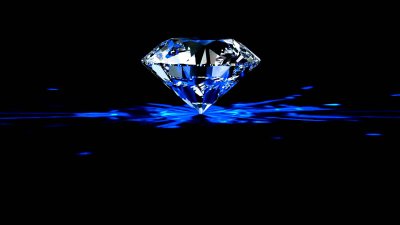 Кристаллы на черном фоне