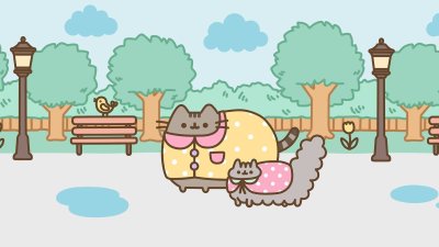 Обои кот мультяшный