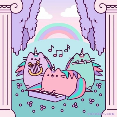 Пушин Кэт фиолетовый