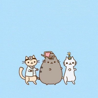 Милый фон с котиками