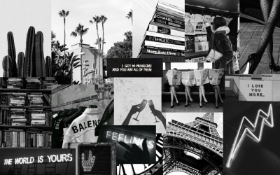 Черный коллаж