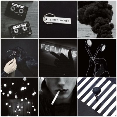 Эстетика в черно белом стиле