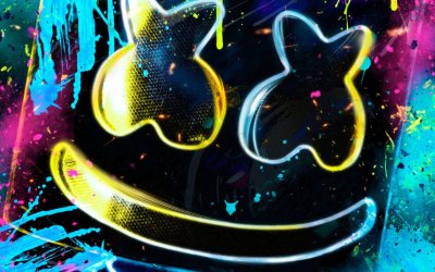 Неоновые обои на телефон