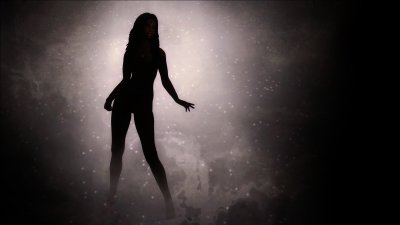 Красивый женский силуэт