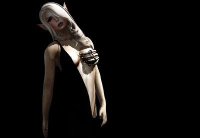 Тёмные обои девушки