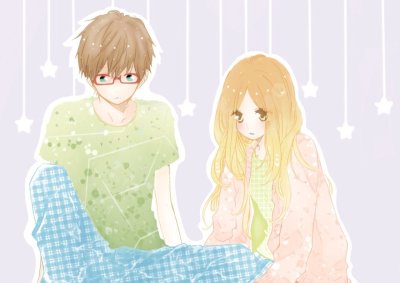 Аниме парочки в пижаме