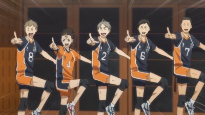 Команда Карасуно аниме