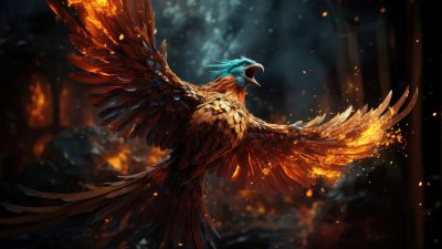 Феникс обои 4к