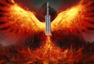 Птица Феникс Возрождение из пепла