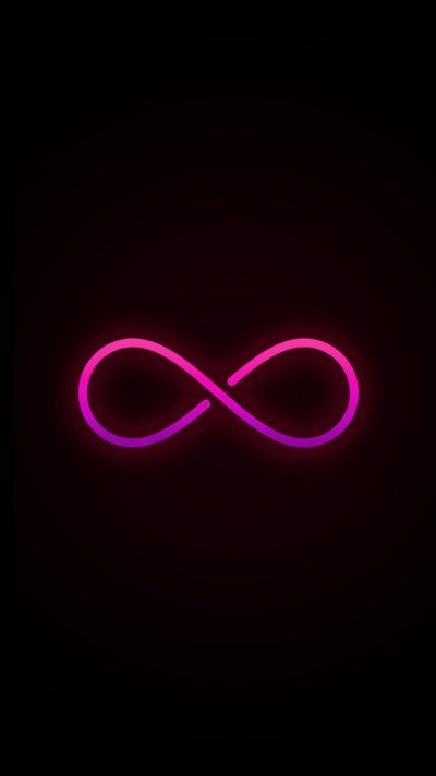 Бесконечность на черном фоне