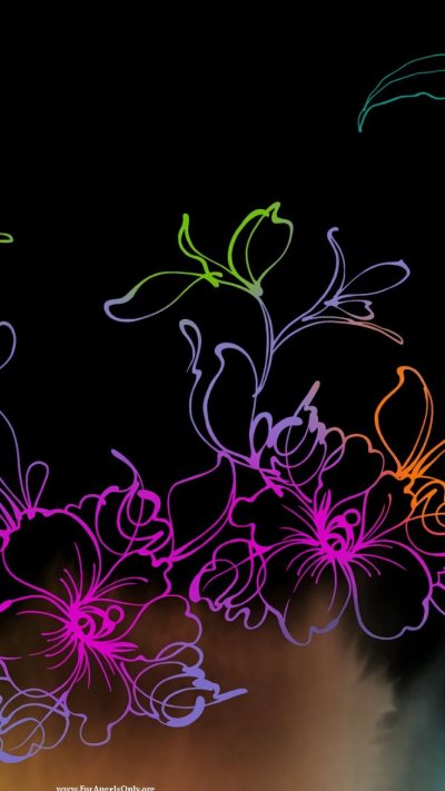 Красивые Неоновые цветы