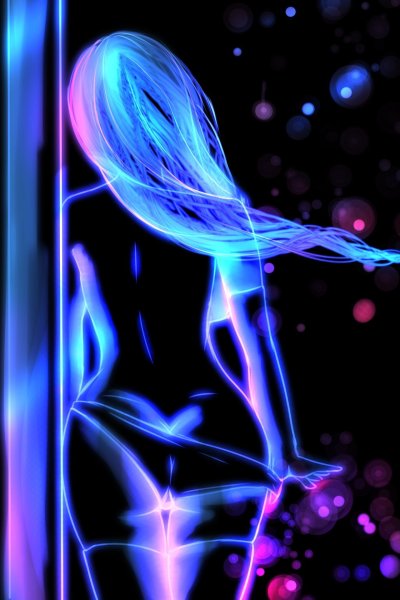 Неоновые обои на телефон